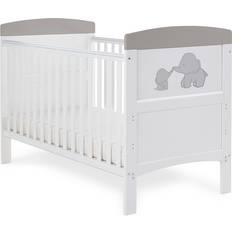 Beds OBaby Grace Inspire Cot Bed Me & Mini Me Elephants 30.7x56.7"