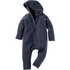 Atmungsaktiv Fleeceoveralls Hessnatur Wool Fleece Overall - Dark Blue (4331129)