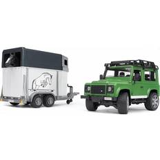 Bruder Coches Bruder Land Rover Defender with Horse Trailer 02592