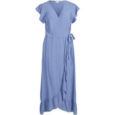 Fini Vila Fini Wrap S/S Long Dress - English Manor