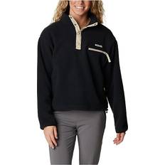 Columbia Dame Overdeler Columbia Women's Helvetia Cropped Half Snap Fleece Pullover - Black