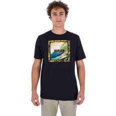 Hurley Men's Everyday Wave Hello Short Sleeves T-shirt Black Black