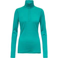 Base Layer Tops on sale Icebreaker Merino Bodyfit Oasis Women's Long Sleeve Half Zip Flux Green