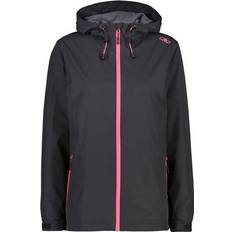 Regenbekleidung CMP Damen-Regenjacke aus Ripstop-Polyester, Anthrazit-Glanz