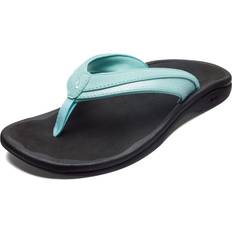 Slip-On Flip-Flops OluKai Women's 'Ohana Sandals Sea Glass/Black