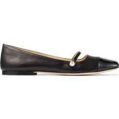 Jimmy Choo Women Shoes Jimmy Choo Elisa embellished suede ballet flats black