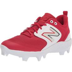 New Balance Laced Baseball Shoes New Balance Fresh Foam 3000v6 Molded Red/White Men's Shoes Red