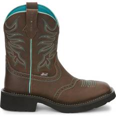 Justin Mandra 8" Square Toe Cowboys Boots W - Brown