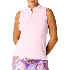 Golf - Women Sweaters Sofibella Golf Colors Sleeveless Womens Golf Polo, Cotton Candy