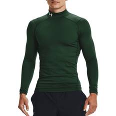 3XL Base Layers Under Armour mens ColdGear Compression Mock Forest Green 301/White