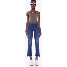 Mother The Insider Crop Step Fray Bootcut Jeans - Denim