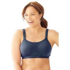 Woman Within Bras Woman Within Plus Comfort Zone Bra in Navy Size DDD