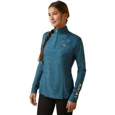 Équitation Pulls Ariat équitation 1/4 Zip Femme Laguna - Bleu