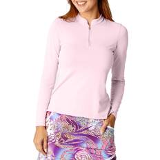 Sofibella Womens 1/4 Zip Golf Shirt, Cotton Candy