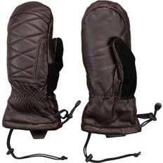 Leather - Women Mittens Obermeyer Women's Leather Down Mittens Espresso