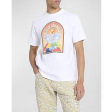 Casablanca T-shirts Casablanca White 'Terrain D'Orange' T-Shirt TERRAIN D'ORANGE