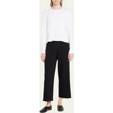 Leset Maya Long-Sleeve Cotton T-Shirt - White