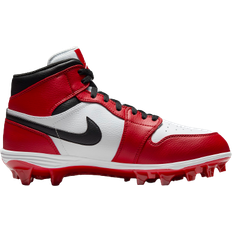 Men - Red Sport Shoes Nike Jordan 1 Mid TD M - White/Varsity Red/Black