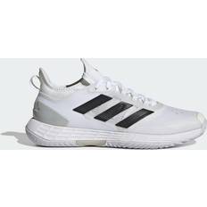 Adidas Laced Racket Sport Shoes Adidas Adizero Ubersonic 4.1 Tennis Shoes Cloud White Mens