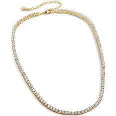 Baublebar Bennett Tennis Necklace - Gold/Transparent