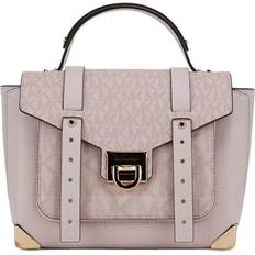 Mk handbags Michael Kors Manhattan Medium Powder Blush MK Top Handle Purse Satchel - Pink