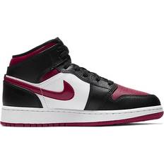 Nike Air Jordan 1 Mid GS - Black/Noble Red/White