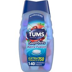 Bär Maghälsa Tums Smoothies Extra Strength Antacid Tablets Berry Fusion 140 st