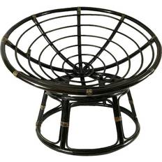 Papasan chair International Caravan 42-inch Rattan Papasan Lounge Chair 35"