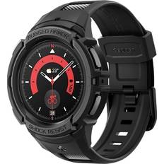 Montre connectée Protecteurs d'Écran Spigen Coque Rugged Armor Pro Samsung Galaxy Watch 5 Pro 45mm Black