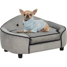 Pawhut Pet Sofa Dog Bed Couch Cat Sponge Removable