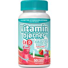 Vitaminbjørner Kalsium + D-vitamin -jordbærsmak 50 50 st