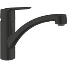 Grifos de Cocina Grohe Grifo De Cocina Monomando De Fregadero Negro Mate 324412432