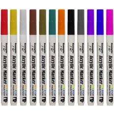 Maaleo Acrylic markers set of 12 pcs. Maa. [Levering: 6-14 dage]