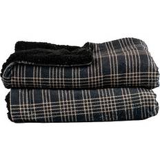 Fleeceplaid Sagaform Rut Fleeceplaid 130 x 170 cm Sort Tæppe Sort (170x130cm)