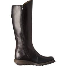 Textile - Women High Boots Fly London MOL 2 - Black Lea