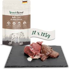 Venandi Animal Sparpaket Kalb als Monoprotein 24x125g Katzennassfutter