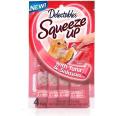 Delectables Hartz Delectables Squeeze Up Tuna & Salmon Lickable Cat Treats, 0.5-oz