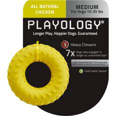 Playology Dual Layer Ring Dog Toy, for Medium Dogs 15lbs