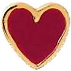 Petit Love Heart Burgundy Enamel Förgyllt-Silver 925