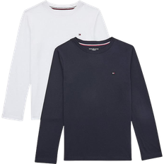 Tommy Hilfiger Magliette Tommy Hilfiger Original Long Sleeve T-shirts 2-pack - Desert Sky/White