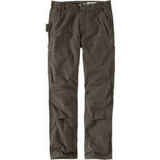 Work Clothes Carhartt Rugged Flex Relaxed-Fit Duck Double-Front Pants for Men Tarmac 38x30