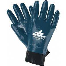 Disposable Gloves MCR Safety Chemical Gloves 11inL Blue PK12 9786L