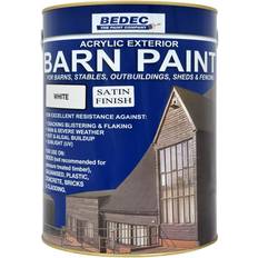 Bedec Barn Paint Satin 5L White