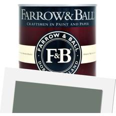 Farrow & Ball Smoke Eco Exterior Eggshell Wood Paint Grey, Green 0.75L