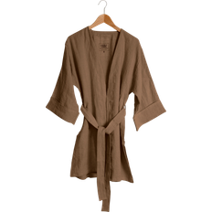 Bruna - Dam Morgonrockar & Badrockar Lovely Linen Kimono Morgonrock