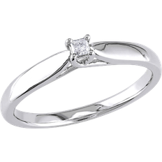 Solitaire Rings Harmony Promise Ring - Silver/Diamond