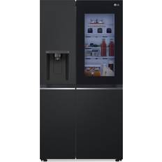 LG Black - Display - Freestanding Fridge Freezers LG GSGV81EPLD InstaView Black