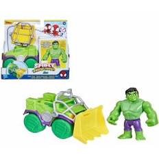 Marvel Cars Disney Spidey and His Amazing Friends – Vehicle and Accessory Set Hulk