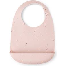 Done By Deer Pacifiers & Teething Toys Done By Deer Silicone Bib Confetti, Weaning & Sleeved Bibs, Pink