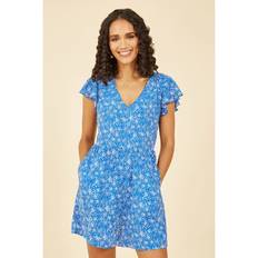 MELA Yumi Dash Print Playsuit, Blue